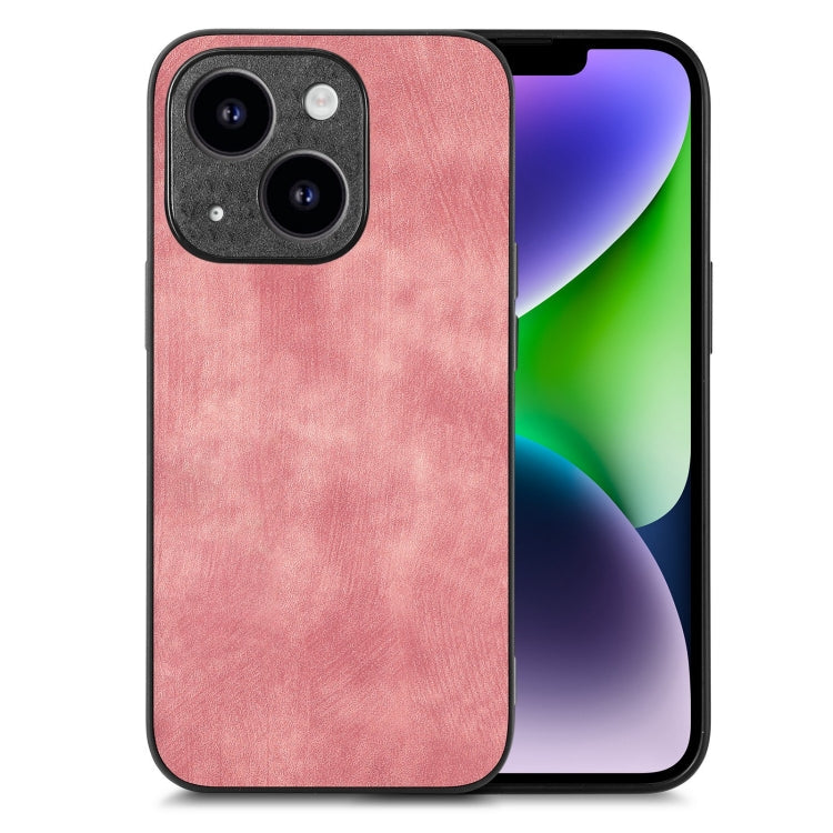 Phone Case – Leather (iPhone 15) #2 For iPhone 14 Plus Pink