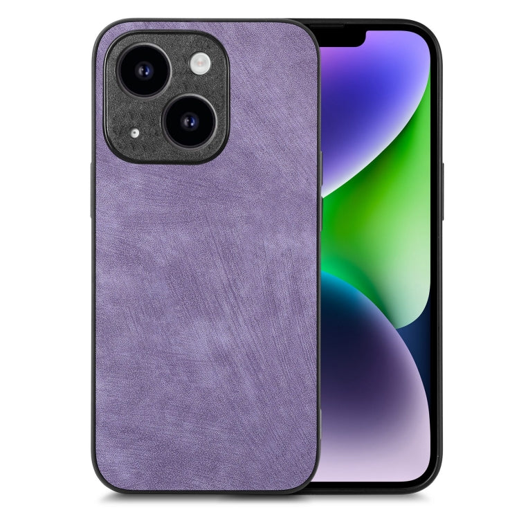 Phone Case – Leather (iPhone 15) #2 For iPhone 14 Plus Purple