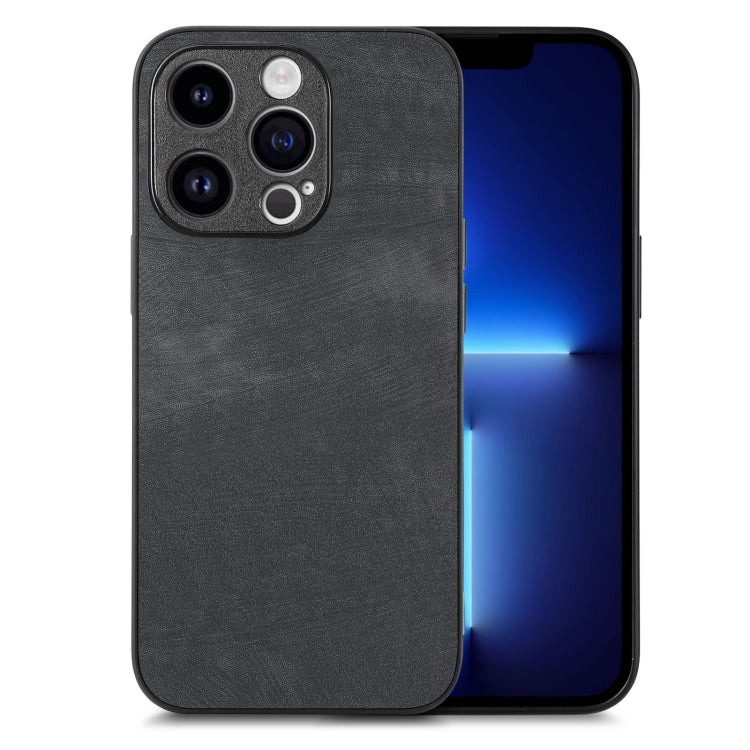 Phone Case – Leather (iPhone 14 Pro Max) #7 For iPhone 13 Pro Black