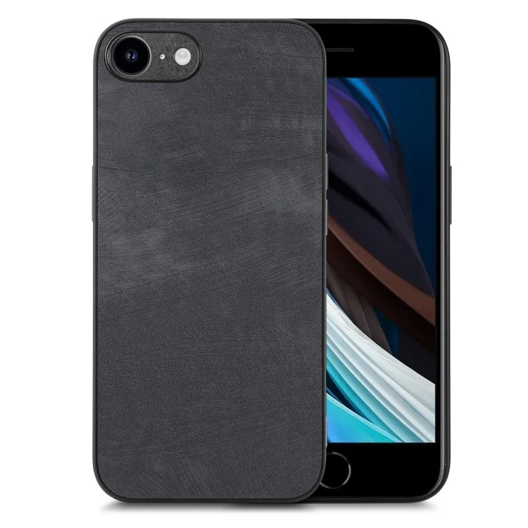 Phone Case – Leather (iPhone 14 Pro Max) #7 For iPhone 7 8 SE 2022 SE 2020 Black