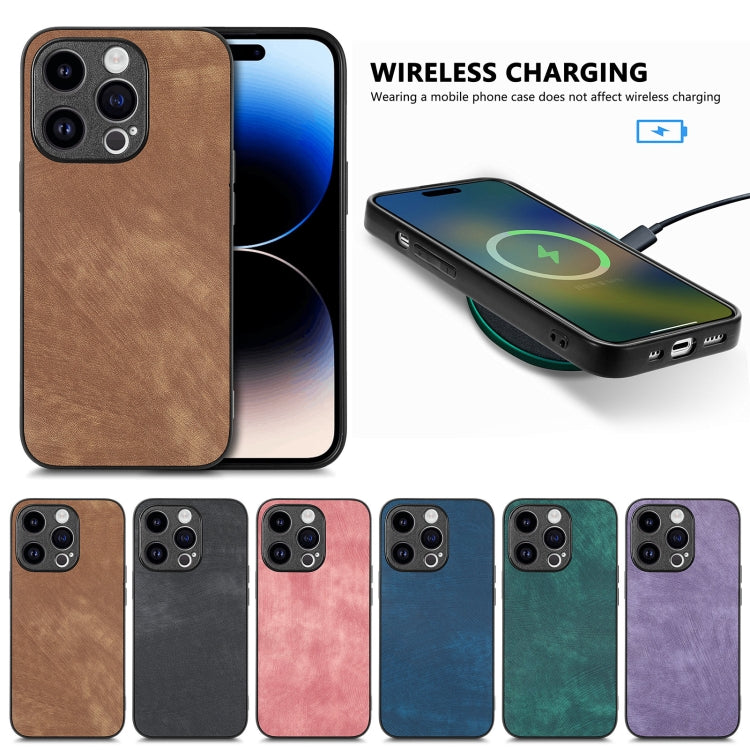 Vintage Leather PC Back Cover Phone Case, For iPhone 11 Pro, For iPhone X / XS, For iPhone XR, For iPhone XS Max