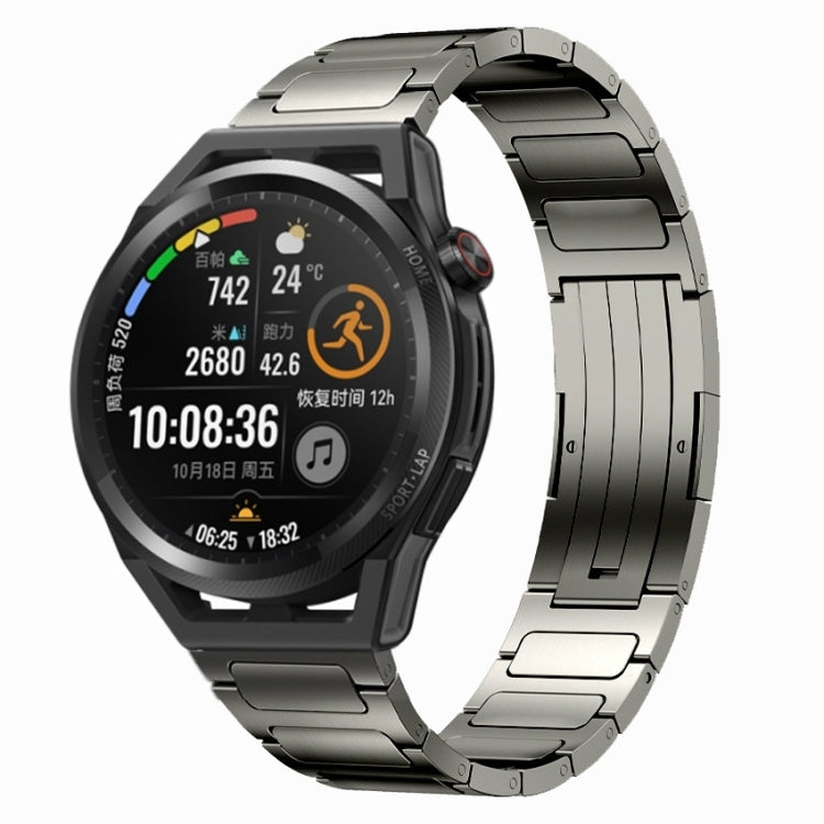 22mm I-Shaped Titanium Alloy Watch Band, For Honor Watch GS 3, For... For Huawei Watch GT Runner Grey