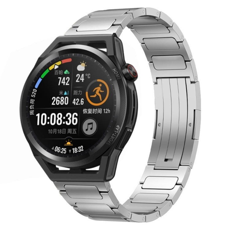 22mm I-Shaped Titanium Alloy Watch Band, For Honor Watch GS 3, For... For Huawei Watch GT Runner Sliver