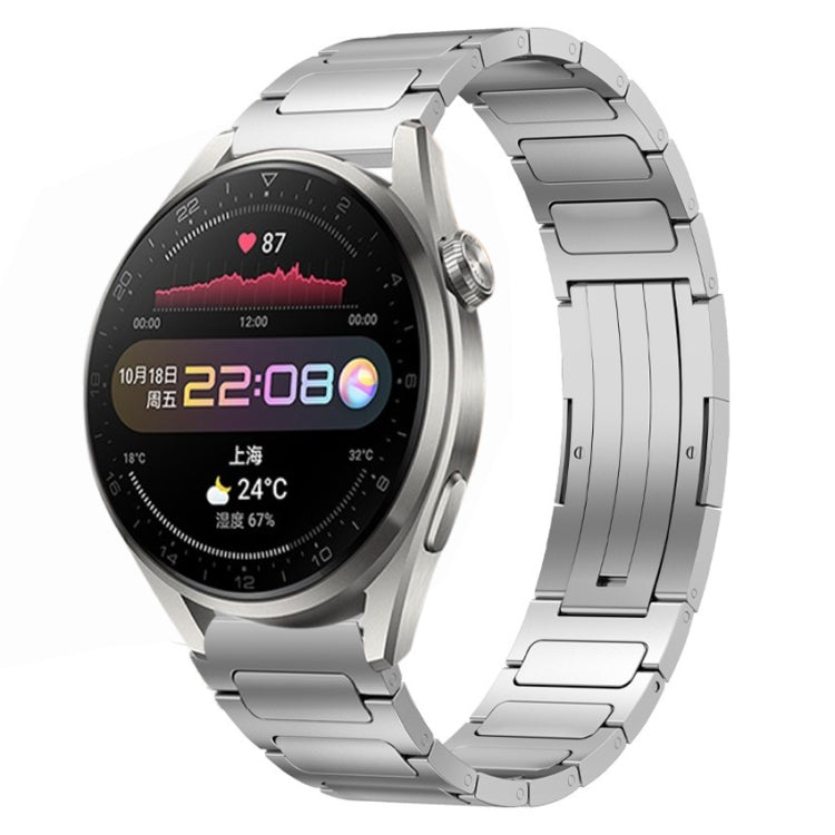 22mm I-Shaped Titanium Alloy Watch Band, For Honor Watch GS 3, For... For Huawei Watch 3 Pro Sliver