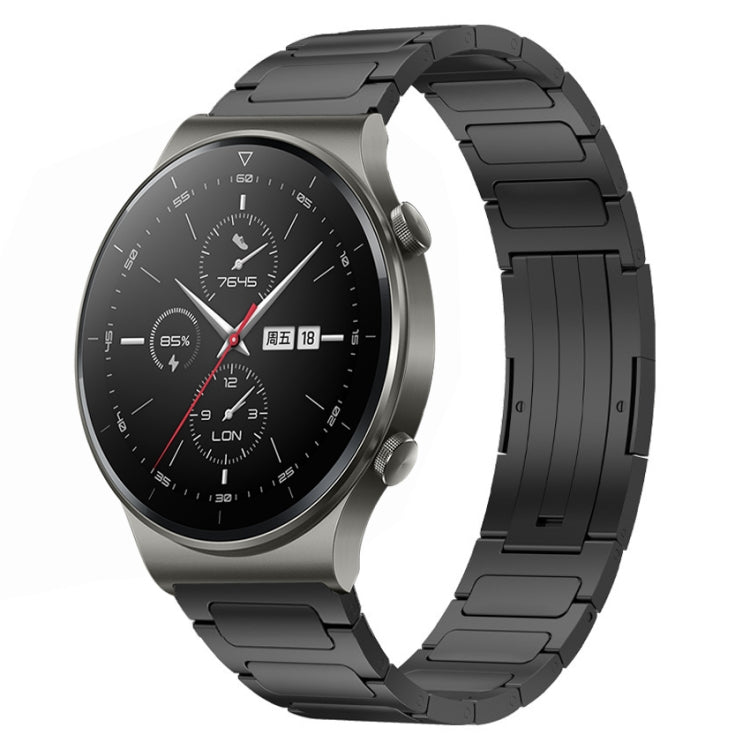 22mm I-Shaped Titanium Alloy Watch Band, For Honor Watch GS 3, For... For Huawei GT2 Pro Black