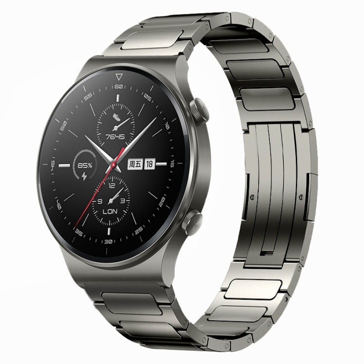 22mm I-Shaped Titanium Alloy Watch Band, For Honor Watch GS 3, For... For Huawei GT2 Pro Grey