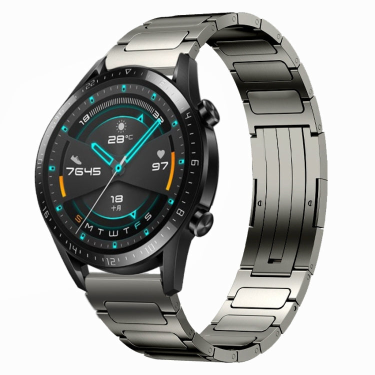 22mm I-Shaped Titanium Alloy Watch Band, For Honor Watch GS 3, For... For Huawei GT2 46mm Grey