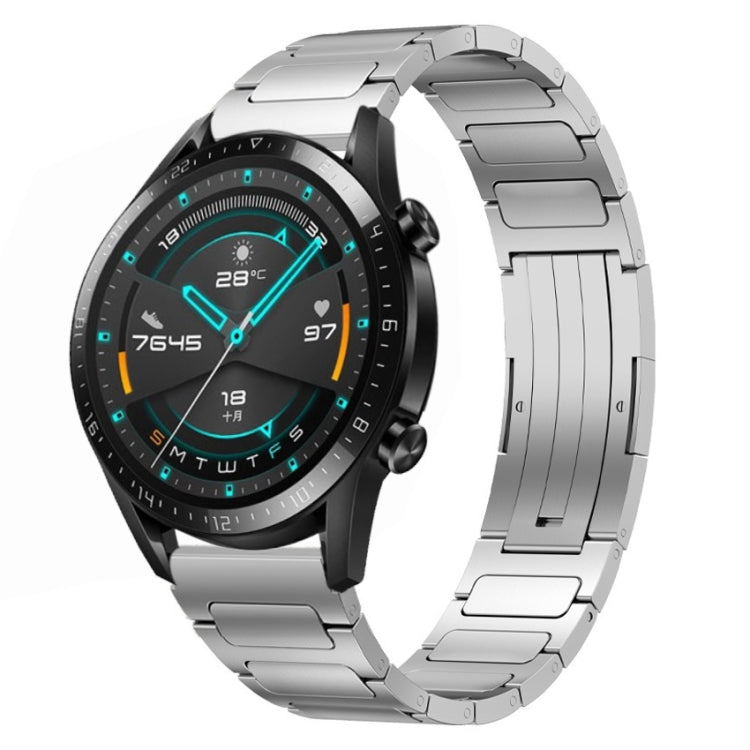 22mm I-Shaped Titanium Alloy Watch Band, For Honor Watch GS 3, For... For Huawei GT2 46mm Sliver