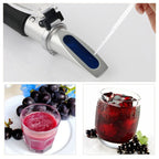 Alcohol Refractometer Sugar Grape Wine Concentration 0~25% Alcohol 0~40% Brix Tester Meter ATC Handheld Tool RZ121 Default Title