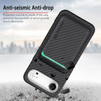 Carbon Fiber Leather Card Magsafe Phone Case, For iPhone Air, For iPhone 16 Pro Max, For iPhone 16 Pro, For iPhone 16 Plus