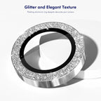 ENKAY Hat-Prince Glitter Rear Lens Aluminium Alloy Tempered Glass Film, For iPhone 17 Pro / 17 Pro Max, For iPhone 17, For iPhone Air