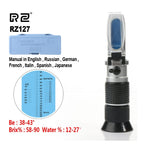 High Concentration Brix Be Water 3 in 1 58%~92% Honey Refractometer Bees Sugar Food ATC RZ127