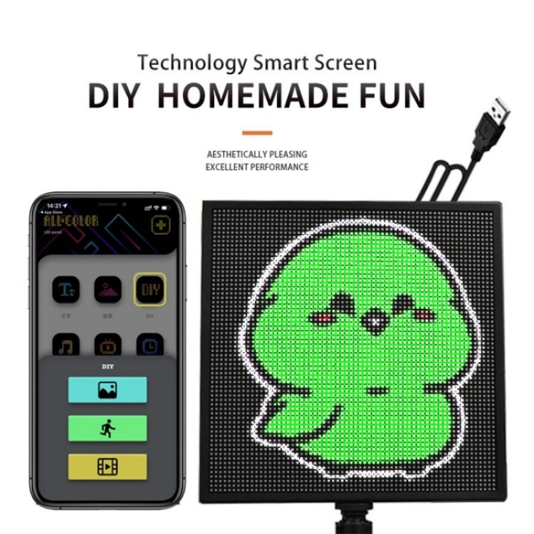 P64L Car Rear Windshield Scrolling Message LED Matrix Panel DIY Text Pattern Expression Screen, P64L
