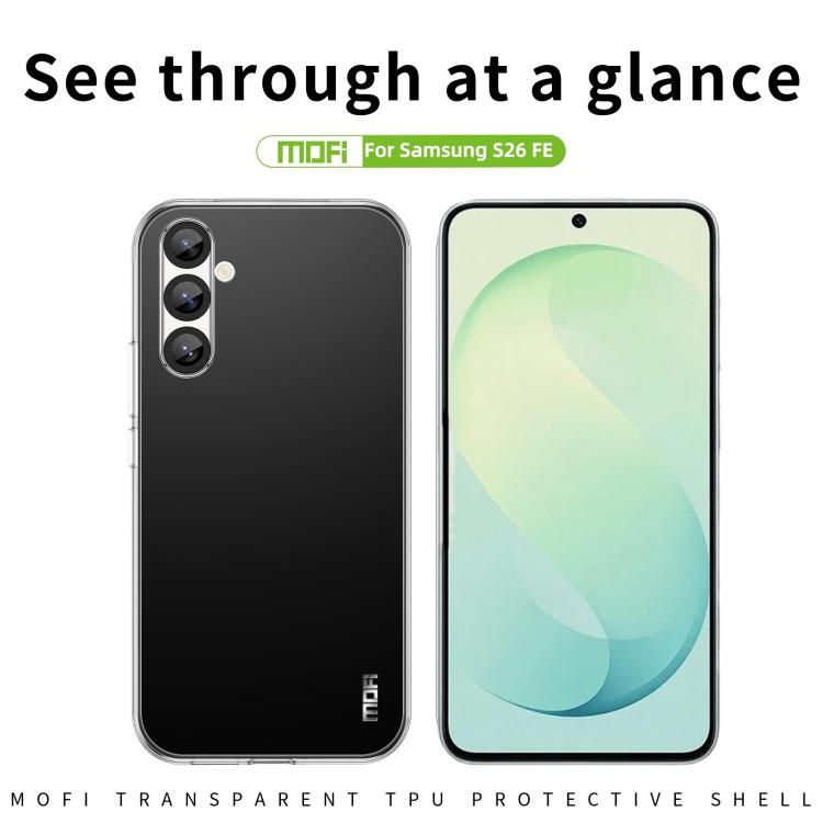 MOFI Ming Series Ultra-thin TPU Phone Case, For Galaxy S26 FE 5G, For Samsung Galaxy S26+ 5G, For Samsung Galaxy S26 Ultra 5G, For Samsung Galaxy S26 5G, For Samsung Galaxy A57 5G, For Samsung Galaxy A37 5G, For Samsung Galaxy S25 FE 5G                ...