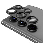 ENKAY Hat-Prince 9H Rear Camera Lens Aluminium Alloy Tempered Glass Film, For Samsung Galaxy S24 Ultra 5G For Samsung Galaxy S24 Ultra 5G Black