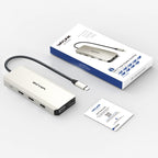 WAVLINK WL-UMD301 12 in 1 Multi-port Adapter 2*HDMI+1*VGA Triple Display USB-C Hub Dock, WL-UMD301 – Card Slot, 4K