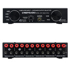 4 Input 2 Output or 2 In 4 Out Power Amplifier Speaker Selector Switcher, 4 Input 2 Output or 2 In 4 Out