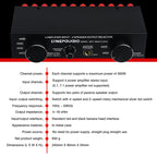 4 Input 2 Output or 2 In 4 Out Power Amplifier Speaker Selector Switcher, 4 Input 2 Output or 2 In 4 Out