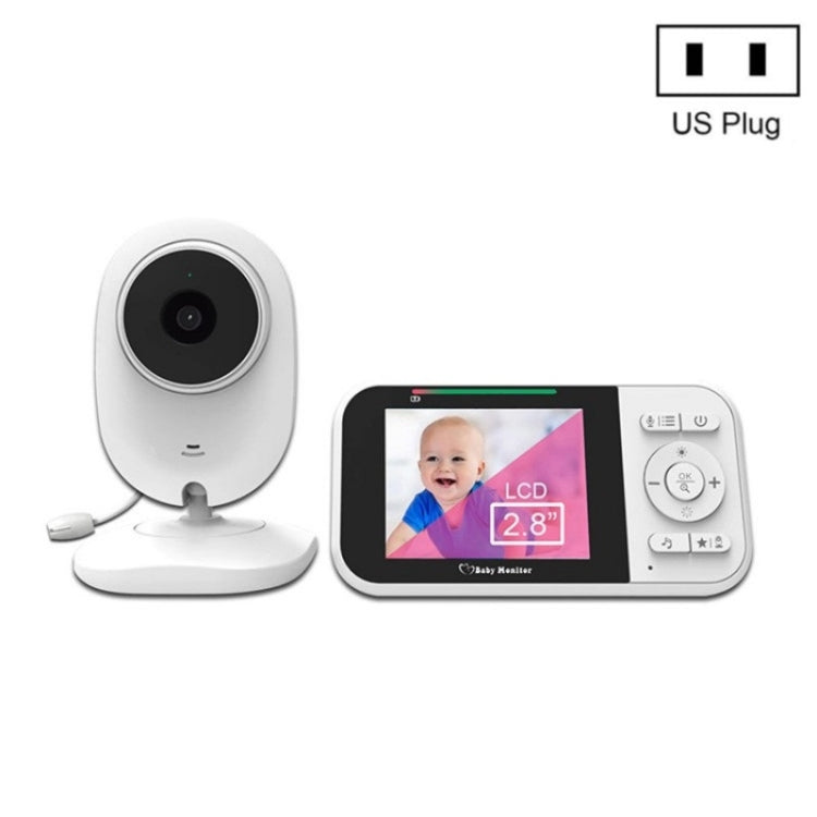 Temperature Detection 2 Way Voice Baby Security Video Camera 2.8-inch LCD Baby Monitor, 218 – Durable Build, Easy to Use 218 US Plug