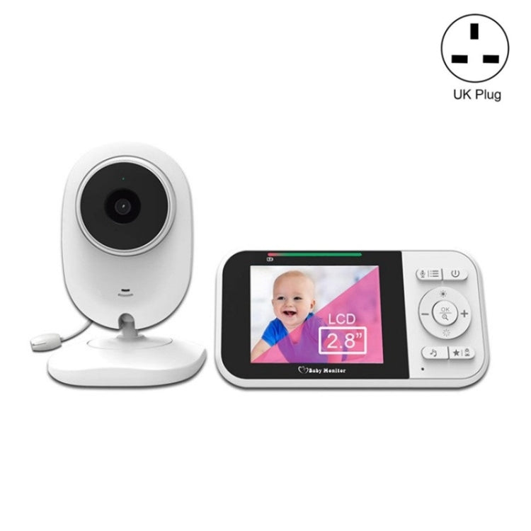Temperature Detection 2 Way Voice Baby Security Video Camera 2.8-inch LCD Baby Monitor, 218 – Durable Build, Easy to Use 218 UK Plug
