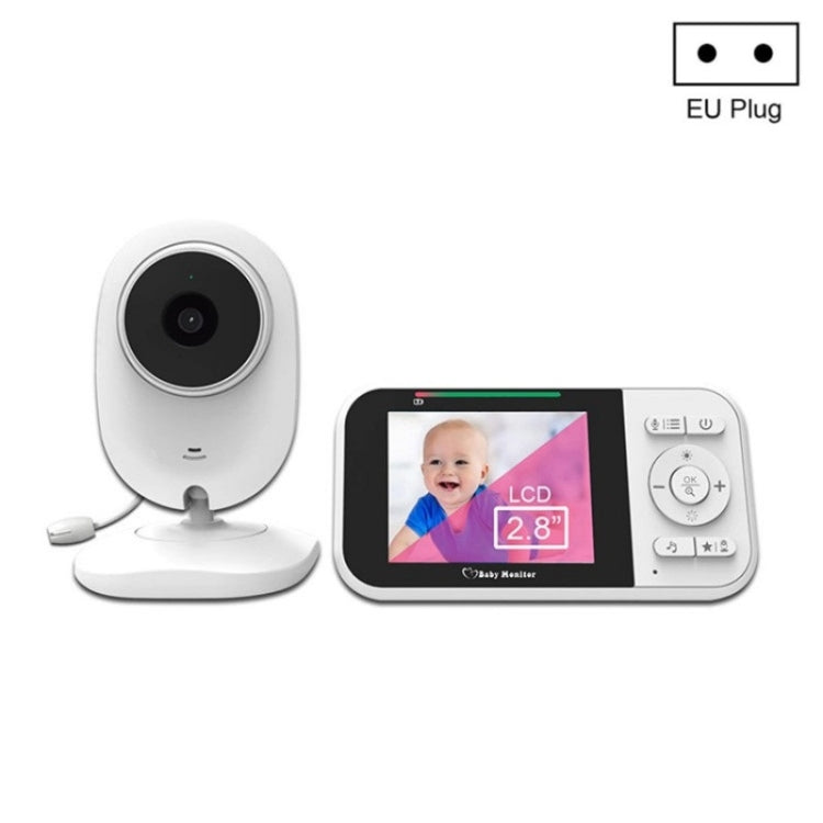 Temperature Detection 2 Way Voice Baby Security Video Camera 2.8-inch LCD Baby Monitor, 218 – Durable Build, Easy to Use 218 EU Plug