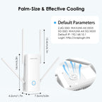 Wavlink WN583AX3 AX3000 Dual Band WiFi Repeater/AP/Router/Mesh Mode WiFi Extender, US Plug, UK Plug, AU Plug, EU Plug – Durable Build, Easy to Use