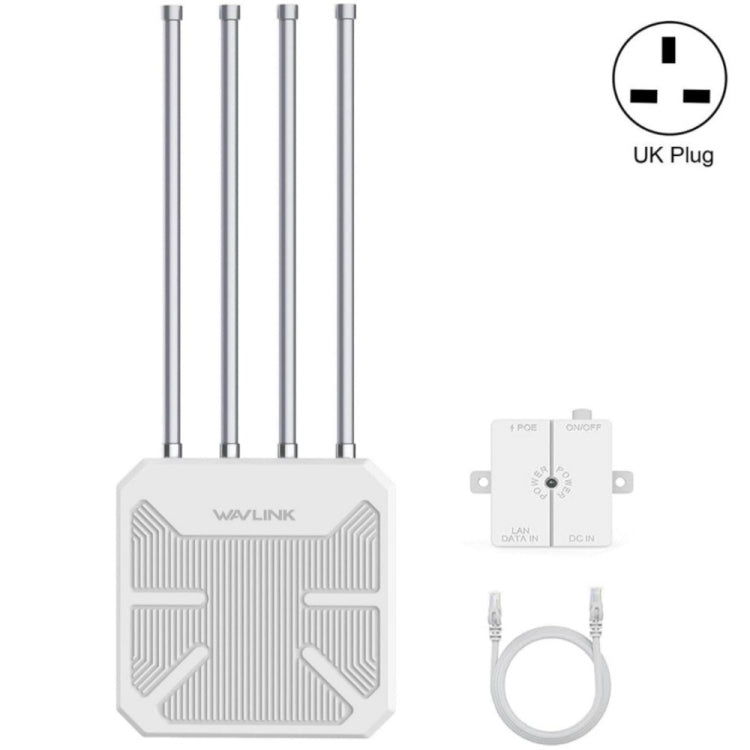 WAVLINK WN573HX3 AX3000 Waterproof Outdoor WiFi Wireless Outdoor Dual Band Router, US Plug, UK Plug, EU Plug, AU Plug – Waterproof UK Plug