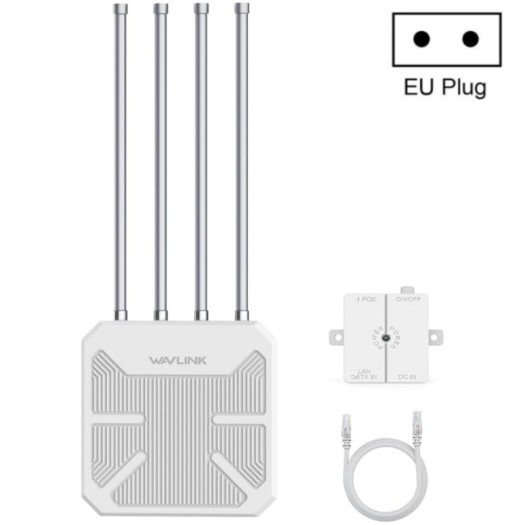 WAVLINK WN573HX3 AX3000 Waterproof Outdoor WiFi Wireless Outdoor Dual Band Router, US Plug, UK Plug, EU Plug, AU Plug – Waterproof EU Plug