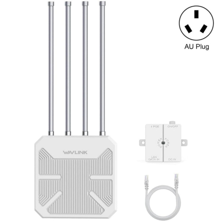 WAVLINK WN573HX3 AX3000 Waterproof Outdoor WiFi Wireless Outdoor Dual Band Router, US Plug, UK Plug, EU Plug, AU Plug – Waterproof AU Plug