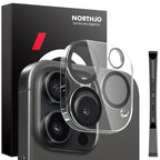 NORTHJO Camera Lens Protector 3D Night Shot Tempered Glass Film – Tempered Glass, For iPhone 17e / 16e, For iPhone 17 Pro Max, For iPhone 17 Pro, For iPhone 17, For iPhone Air, For iPhone 16 Pro / 16 Pro Max, For iPhone 16 / 16 Plus