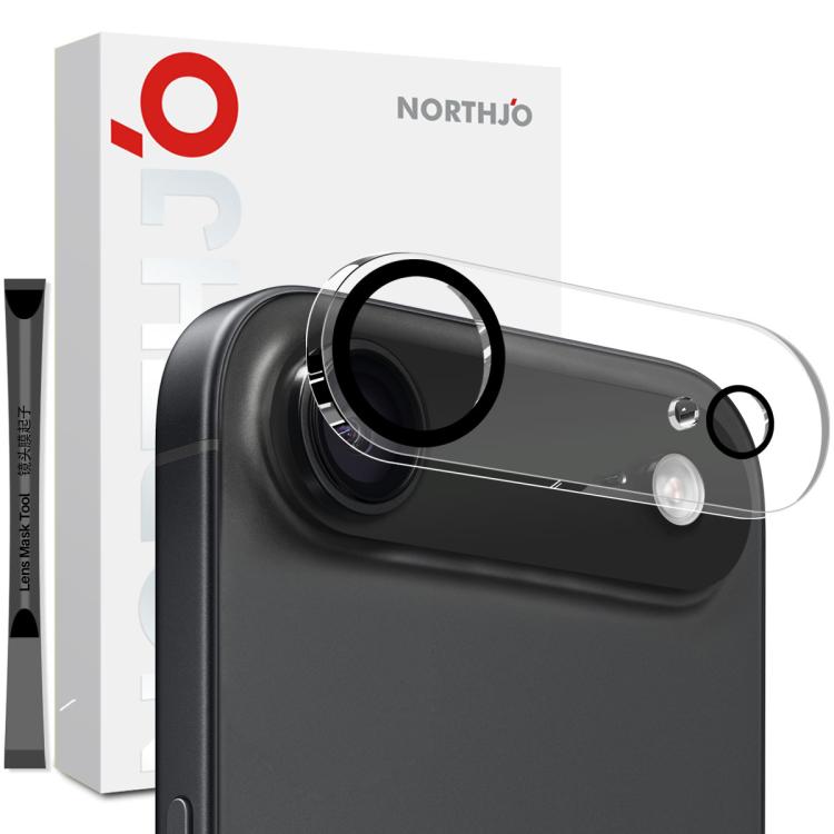 NORTHJO Camera Lens Protector 3D Night Shot Tempered Glass Film – Tempered Glass, For iPhone 17e / 16e, For iPhone 17 Pro Max, For iPhone 17 Pro, For iPhone 17, For iPhone Air, For iPhone 16 Pro / 16 Pro Max, For iPhone 16 / 16 Plus