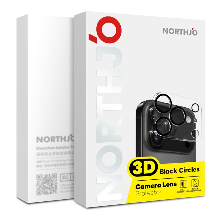 NORTHJO Camera Lens Protector 3D Night Shot Tempered Glass Film – Tempered Glass, For iPhone 17e / 16e, For iPhone 17 Pro Max, For iPhone 17 Pro, For iPhone 17, For iPhone Air, For iPhone 16 Pro / 16 Pro Max, For iPhone 16 / 16 Plus