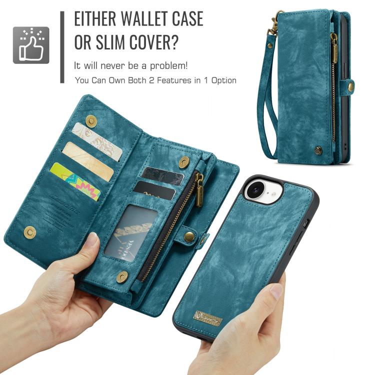 CaseMe 008 Detachable Multifunctional Leather Phone Case, For iPhone 17e / 16e, For iPhone 17 Pro Max, For iPhone 17 Pro, For iPhone 17