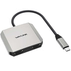 WAVLINK UHP510 Pro 87W PD Charging USB C to Dual HD Converter 4K 60Hz Monitor Adapter – Flip, 4K Default Title