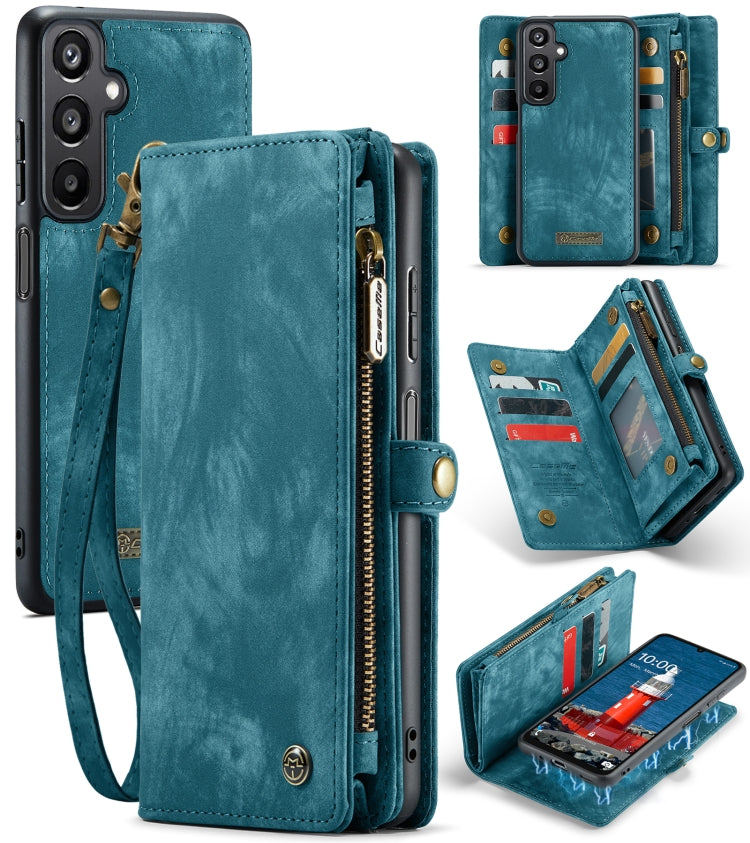 CaseMe 008 Detachable Multifunctional Leather Phone Case – Magnetic, Card Slot, Leather, For Samsung Galaxy S25+ 5G, For Samsung Galaxy S25 Ultra 5G, For Samsung Galaxy A16 5G For Samsung Galaxy A16 5G Blue