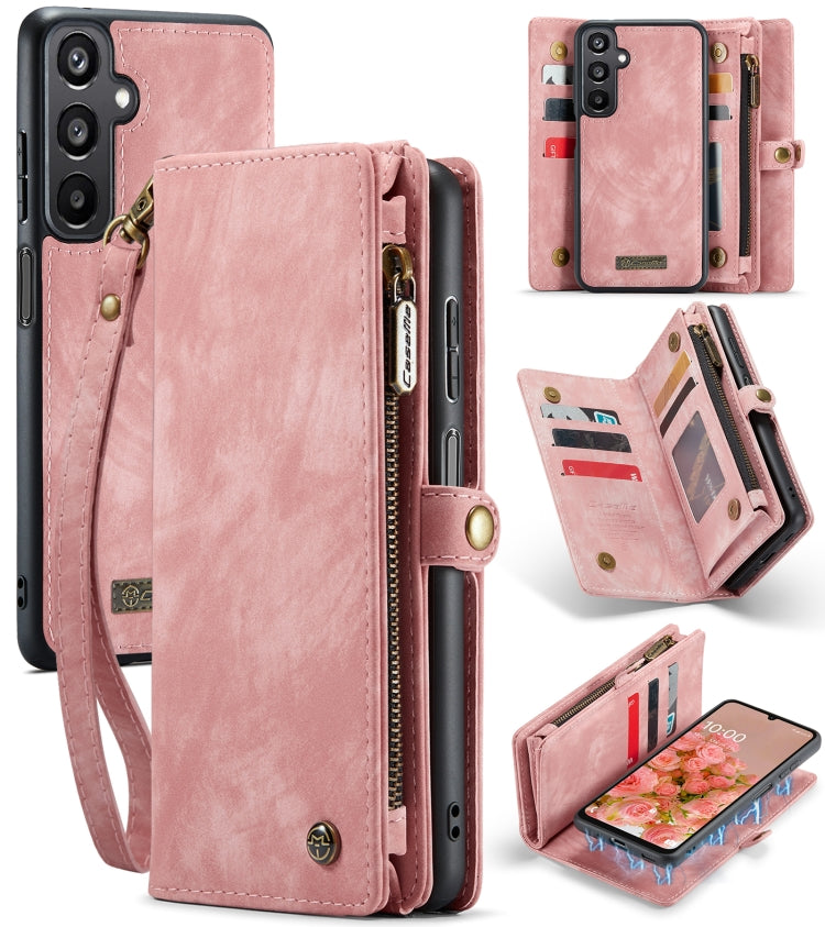 CaseMe 008 Detachable Multifunctional Leather Phone Case – Magnetic, Card Slot, Leather, For Samsung Galaxy S25+ 5G, For Samsung Galaxy S25 Ultra 5G, For Samsung Galaxy A16 5G For Samsung Galaxy A16 5G Pink