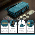CaseMe 008 Detachable Multifunctional Leather Phone Case, For Samsung Galaxy S25+ 5G, For Samsung Galaxy S25 Ultra 5G, For Samsung Galaxy A16 5G