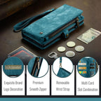 CaseMe 008 Detachable Multifunctional Leather Phone Case, For Samsung Galaxy S25 Edge 5G, For Samsung Galaxy A56 5G, For Samsung Galaxy A36 5G, For Samsung Galaxy S25 5G