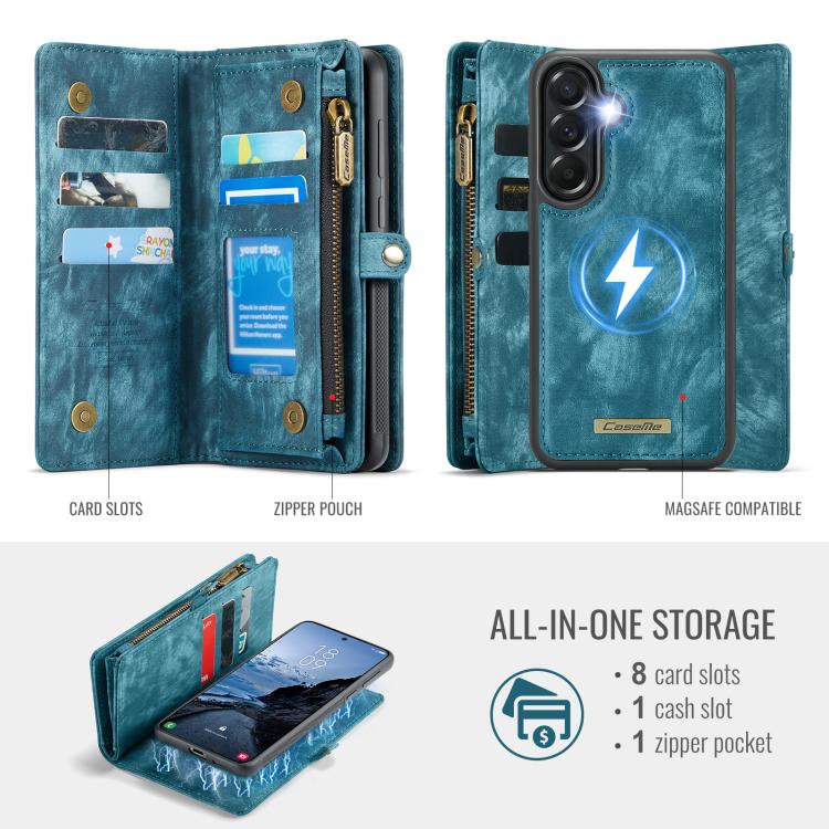 CaseMe 008 Detachable Multifunctional Leather Phone Case, For Samsung Galaxy A57 5G, For Samsung Galaxy A37 5G, For Samsung Galaxy A17, For Samsung Galaxy Z Fold7