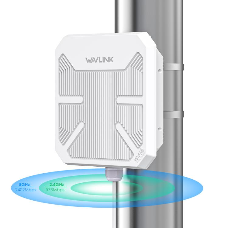 WAVLINK WN573HP3 Built-In 12dBi Directional Antenna Outdoor AX3000 Dual Band Repeater, US Plug, EU Plug, UK Plug, AU Plug – Durable Build, Easy to Use