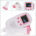RZ-100S9 LED Fetal Doppler Ultrasound Sound Baby Heartbeat Detector Monitor Digital Prenatal Pocket Fetal Doppler Stethoscope, RZ-100S9