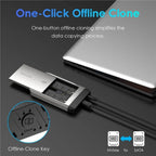 WAVLINK ST347 One-Click Offline Clone Dual Slot M.2 SSD Enclosure USB-C 3.2 Gen2 10Gbps, ST347 – Durable Build, Easy to Use