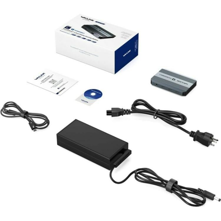 WAVLINK UTD49T 100W PD Input USB-A High Speed Data Transfer Adapter Thunderbolt 4 Hub, UTD49T – Aluminum Alloy, 4K