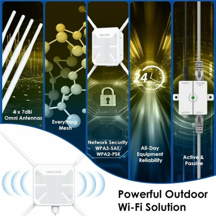WAVLINK WN588HA2 AP Repeater WiFi Signal Booster AC1200 Dual Band WiFi Extender, US Plug, UK Plug, EU Plug, AU Plug – Durable Build, Easy to Use