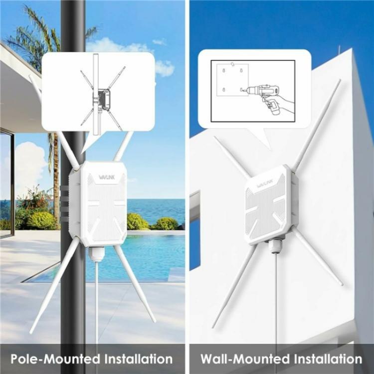 WAVLINK WN588HA2 AP Repeater WiFi Signal Booster AC1200 Dual Band WiFi Extender, US Plug, UK Plug, EU Plug, AU Plug – Durable Build, Easy to Use