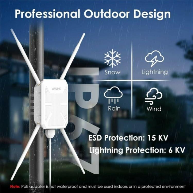 WAVLINK WN588HA2 AP Repeater WiFi Signal Booster AC1200 Dual Band WiFi Extender, US Plug, UK Plug, EU Plug, AU Plug – Durable Build, Easy to Use