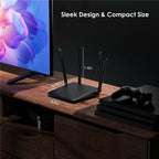 WAVLINK WN530BE1 Gigabit Ports High-Speed WiFi 2.4GHz / 5GHz Dual-Band Gaming Router, US Plug, UK Plug, EU Plug, AU Plug – Durable Build, Easy to Use
