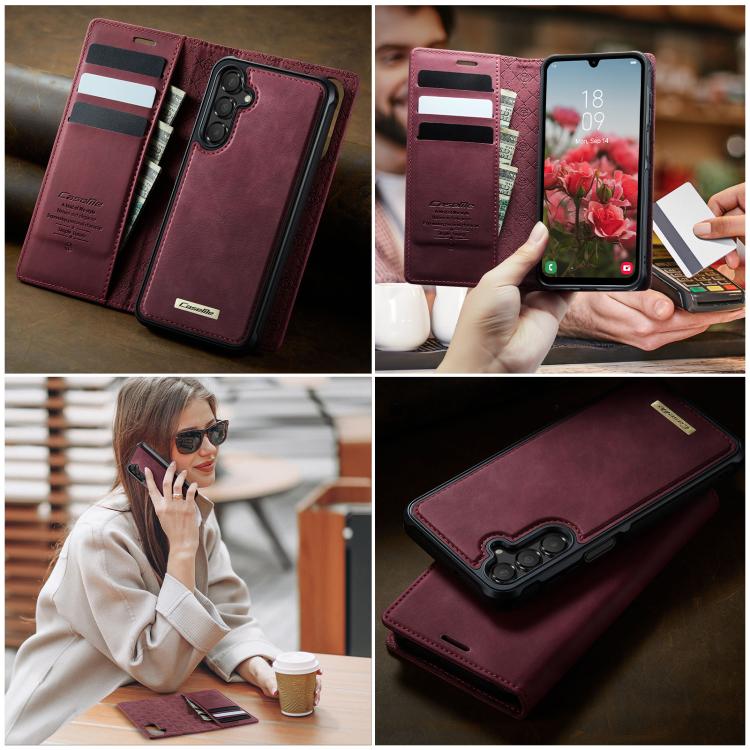CaseMe C49 Magnetic RFID Blocking Detachable Wallet Leather Phone Case, For Samsung Galaxy A15, For Samsung Galaxy S23 FE 5G, For Samsung Galaxy A54 5G, For Samsung Galaxy S23 Ultra 5G