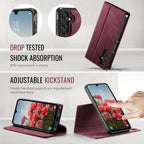 CaseMe C49 Magnetic RFID Blocking Detachable Wallet Leather Phone Case, For Samsung Galaxy A15, For Samsung Galaxy S23 FE 5G, For Samsung Galaxy A54 5G, For Samsung Galaxy S23 Ultra 5G