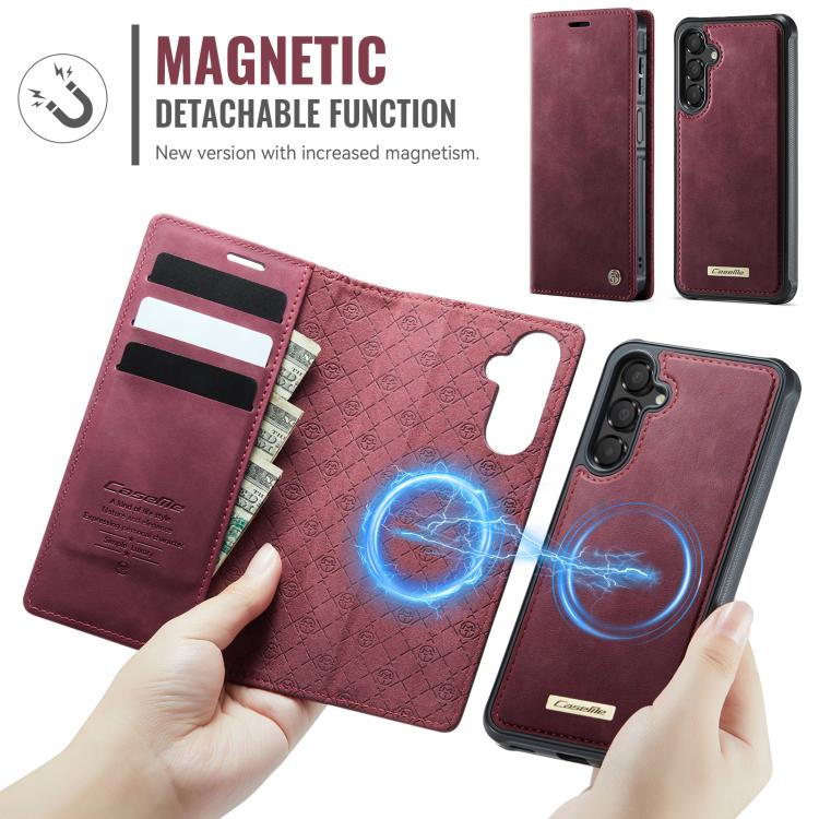 CaseMe C49 Magnetic RFID Blocking Detachable Wallet Leather Phone Case, For Samsung Galaxy A15, For Samsung Galaxy S23 FE 5G, For Samsung Galaxy A54 5G, For Samsung Galaxy S23 Ultra 5G